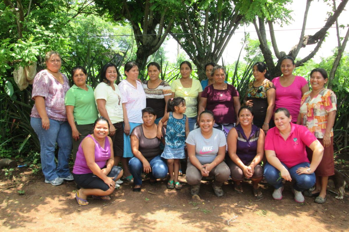 Photograph of a group of ESPERA women outside.