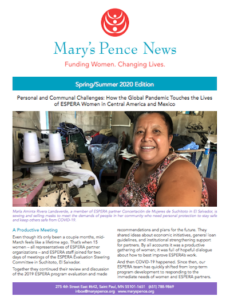 Mary's Pence Spring/Summer 2020 Newsletter