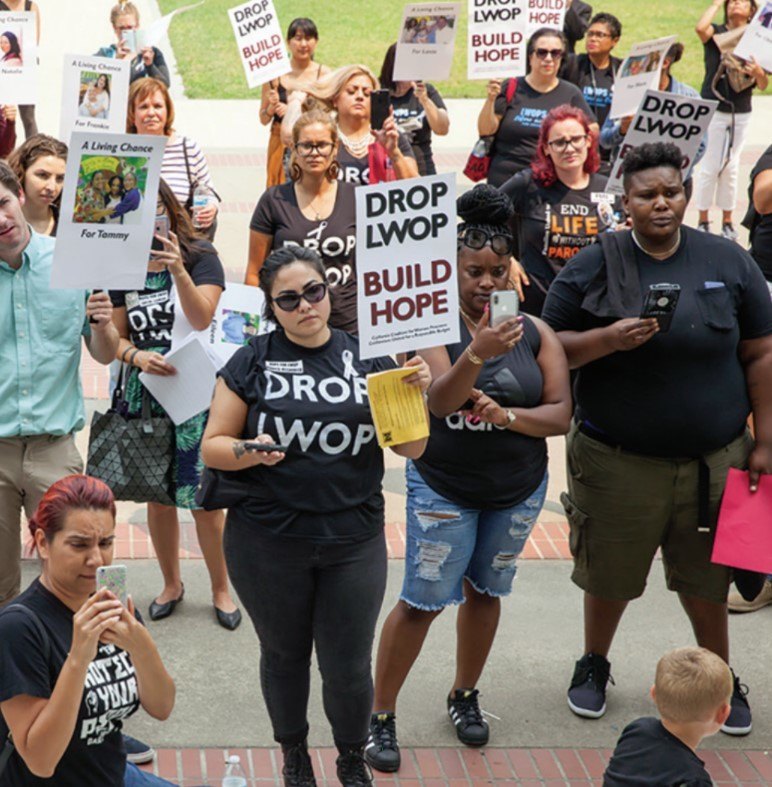 A California Coalition for Women Prisoners protest